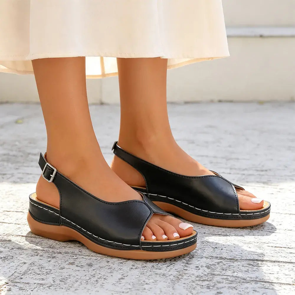 👡 Sandały rzymskie z najwyższej jakości skóry bydlęcej – gruba, anatomiczna podeszwa, szybkie zapięcie na rzep i duże rozmiary 36-43! ☀️✨