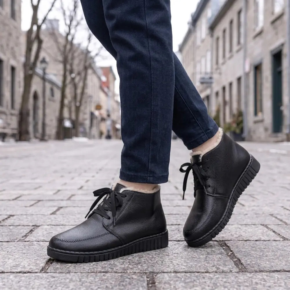 ✨【 35–40】Damskie buty codzienne z miękkiej skóry, z bawełnianą wyściółką i antypoślizgową podeszwą