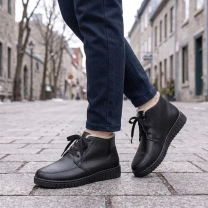 ✨【 35–40】Damskie buty codzienne z miękkiej skóry, z bawełnianą wyściółką i antypoślizgową podeszwą