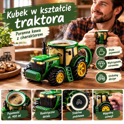 【Płatność przy odbiorze】Retro filiżanka do kawy w kształcie traktora rolniczego