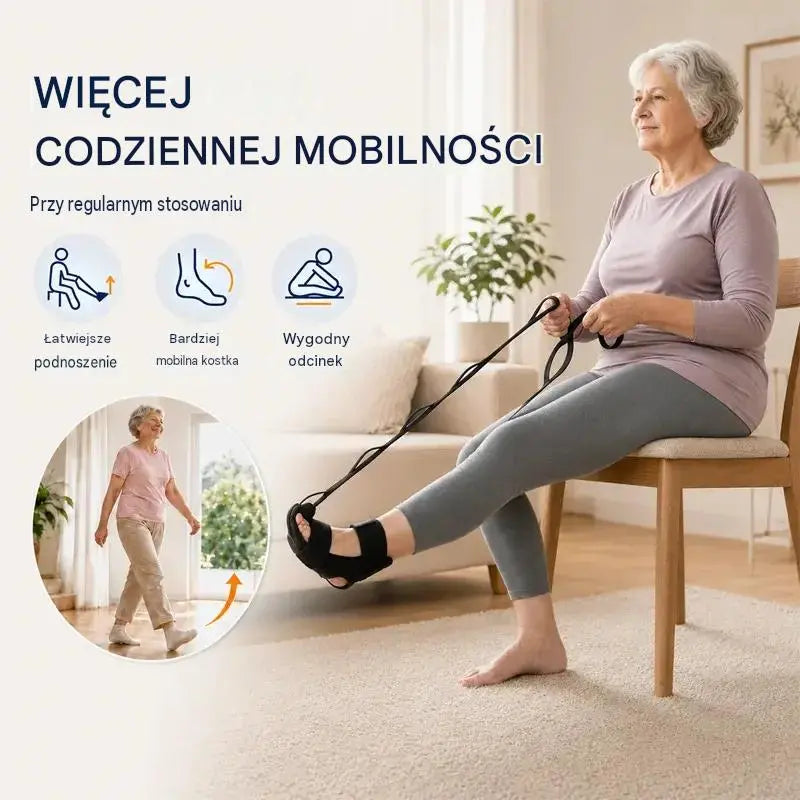 【2 sztuki 109 zł】Pas rozciągający i rozciągający więzadła do jogi i fitnessu – oddychający i regulowany pasek na kostki i stopy, regeneracja i elastyczność