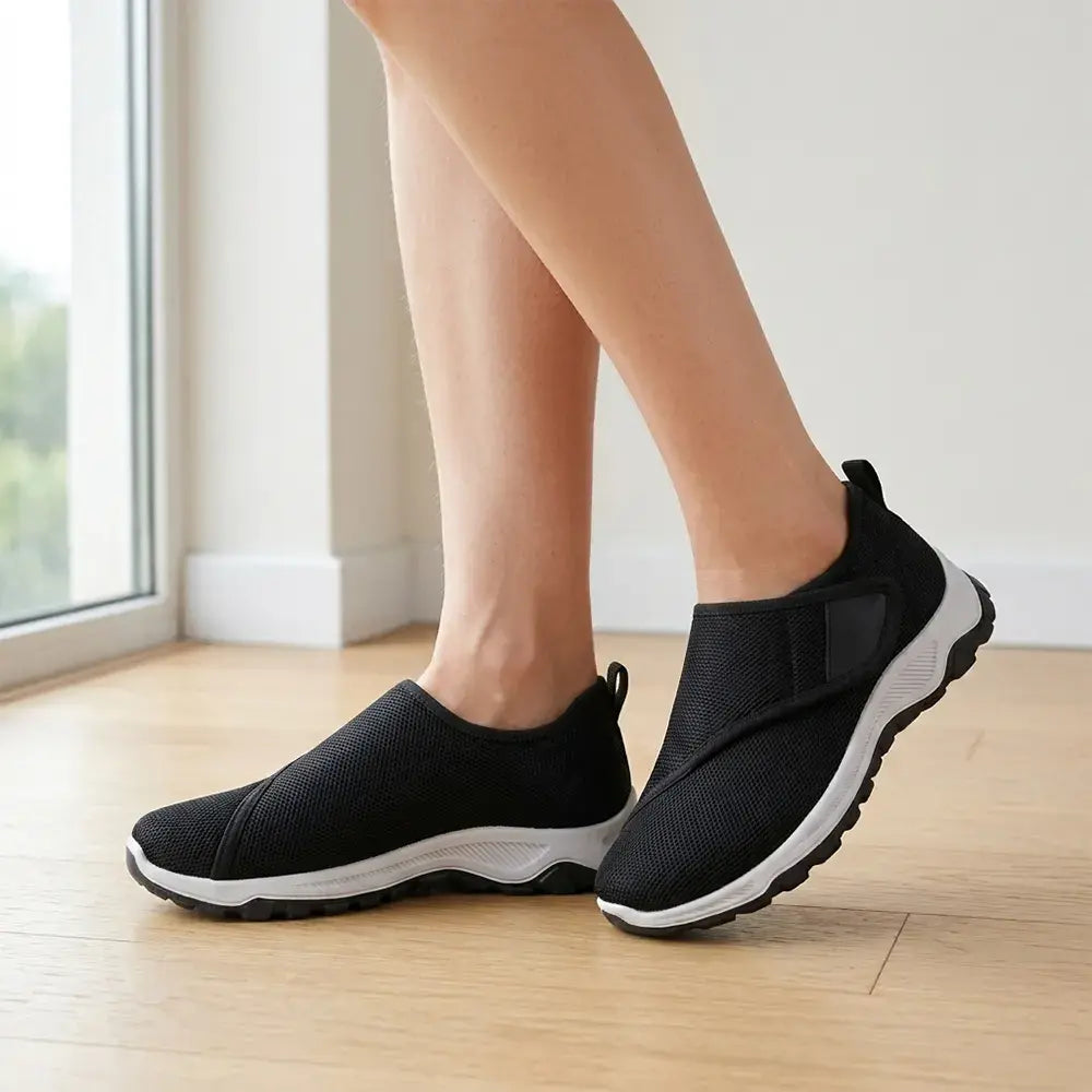 【36-41】👟Uniseksowe trampki z grubą podeszwą i rzepem – wygodne buty do chodzenia dla seniorów – amortyzowane, dopasowane buty sportowe dla par