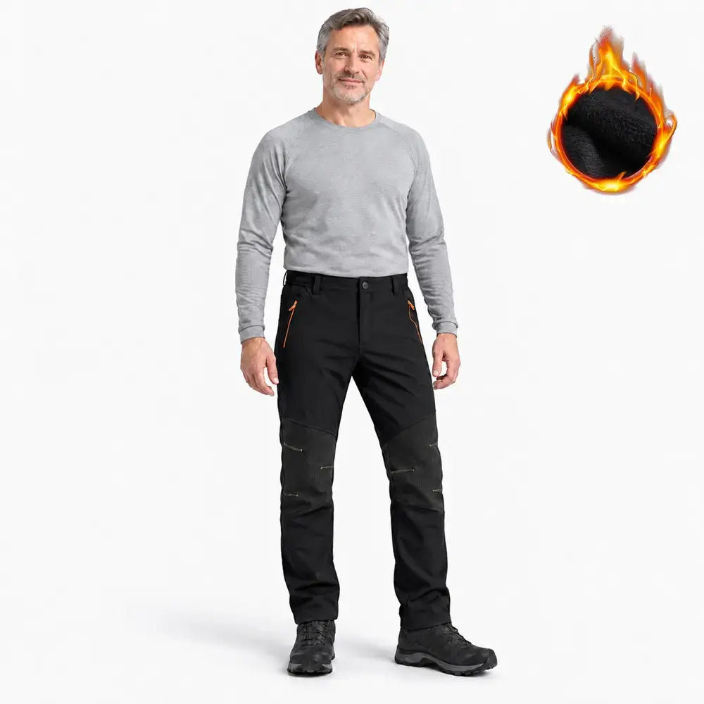 【M-4XL】Damskie i męskie spodnie softshell na jesień i zimę – sportowe, dwukolorowe, ocieplane polarem, idealne na rower