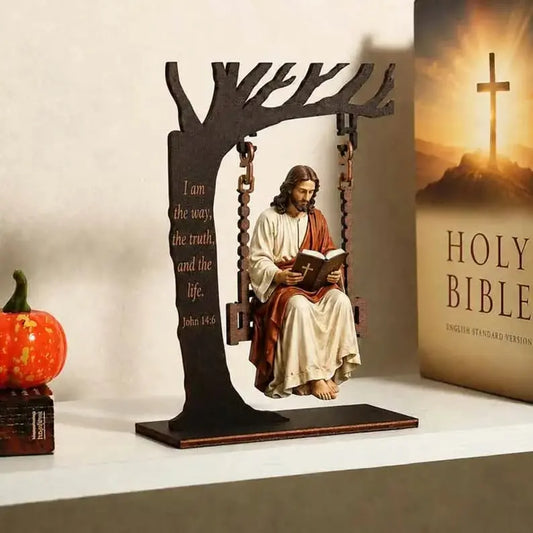 2 sztuka 89zł🔥Kup 1, otrzymaj 1 gratis🔥🔥 Ostatni dzień: 50% zniżki - ✝️📚 Wisząca ozdoba chrześcijańska z Jezusem