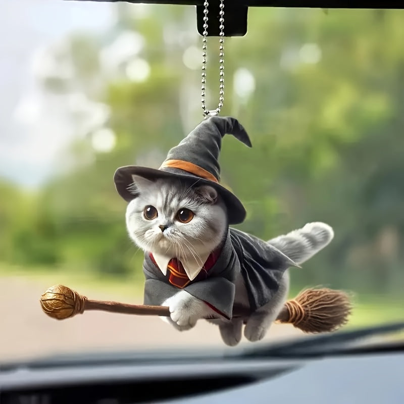 💥🔥🚗🐱【5 piese】 Ornamente noi pentru pisici magice 2025, pandantive pentru mașini