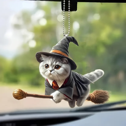 💥🔥🚗🐱【5 piese】 Ornamente noi pentru pisici magice 2025, pandantive pentru mașini
