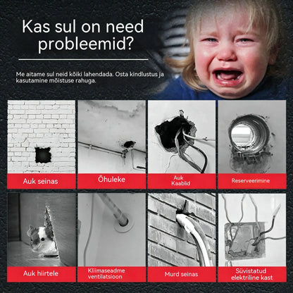 【10 tükki hinnaga 28 €】🔧 Valge veekindel tihenduspahtel – parandab kliimaseadme auke, seinu ja torusid 💧🏠