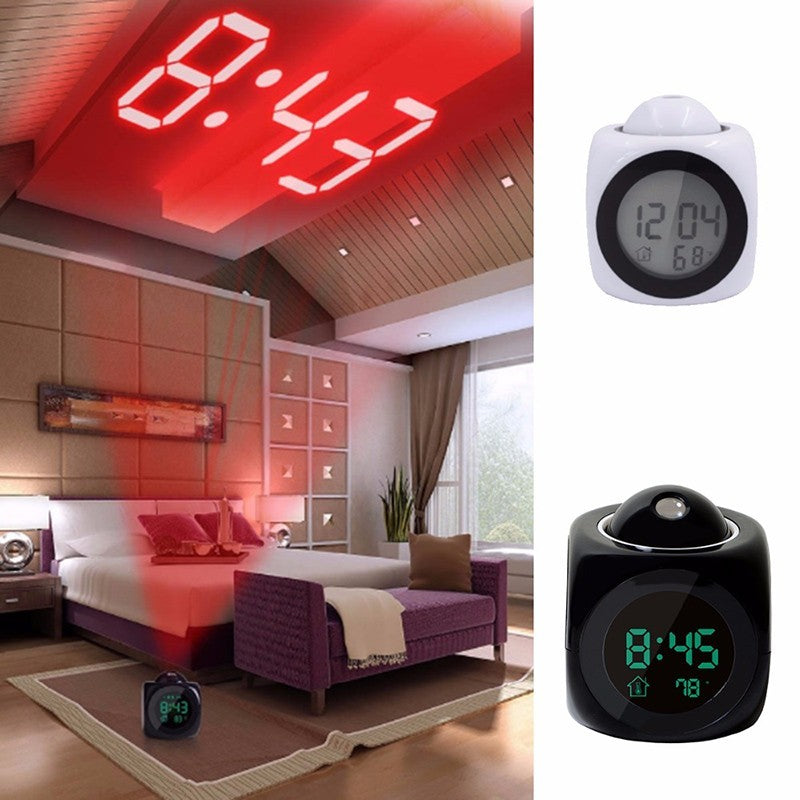 💥【Kupi 1 i dobiješ 1 gratis】⏰ Multifunkcijski projekcijski sat — vrijeme, alarm, temperatura i vrijeme na vašem zidu ili stropu