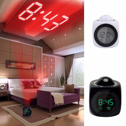 💥【Kupi 1 i dobiješ 1 gratis】⏰ Multifunkcijski projekcijski sat — vrijeme, alarm, temperatura i vrijeme na vašem zidu ili stropu
