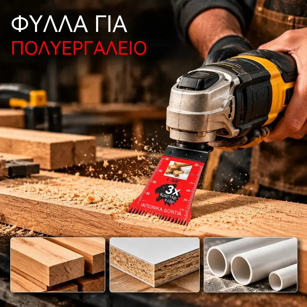 ⚡🛠️【Συσκευασία 6 τεμαχίων, 3 ίσες + 3 τύπου «φτερού»】Λάμες πριονιού ιαπωνικού τύπου για πολυεργαλεία – 3 φορές ταχύτερες και ακριβέστερες κοπές.