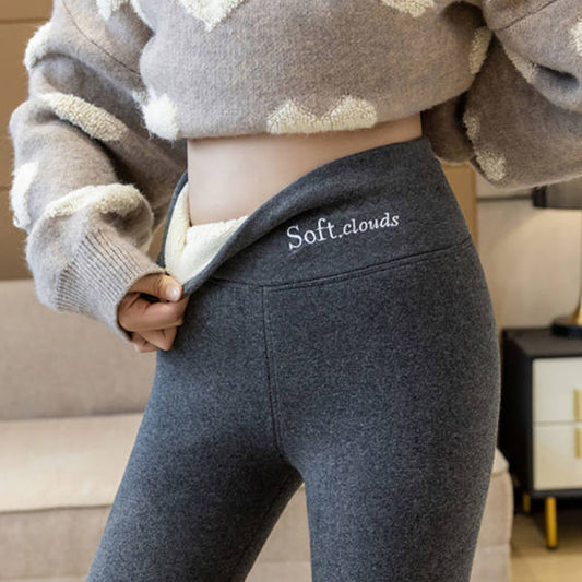 🔥[S-5XL] 2025 Kaszmirowe legginsy termiczne z wysokim stanem na jesień i zimę, można nosić na zewnątrz