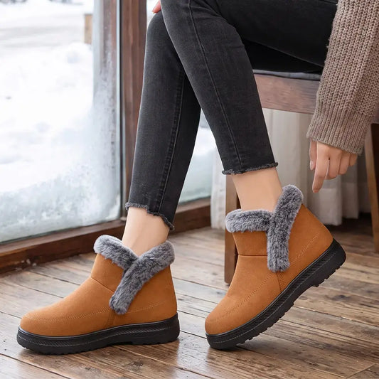 👢【36-43】✨Wsuwane śniegowce damskie z futerkiem😍