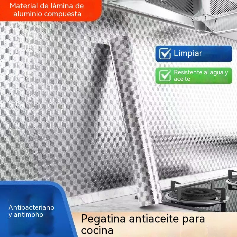 【30cm*10m】🛡️ Αφαιρούμενο αυτοκόλλητο φύλλο αλουμινίου – Ανθεκτικό στο λίπος, στη θερμότητα και εύκολο στον καθαρισμό
