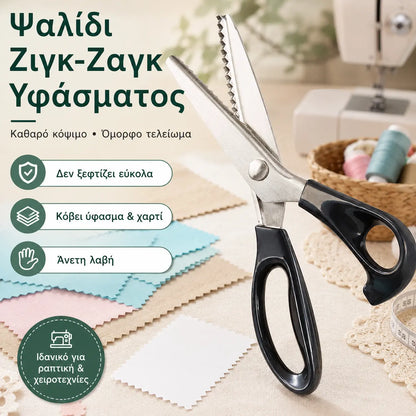 Ψαλίδι ζιγκ-ζαγκ από ανοξείδωτο ατσάλι