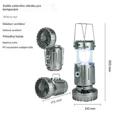 💡Přenosné solární kempingové světlo, baterie s dlouhou výdrží, venkovní světlo do stanu.