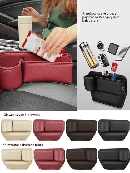 🚗🚗Wielofunkcyjny schowek na fotelik samochodowy z uchwytem na kubek