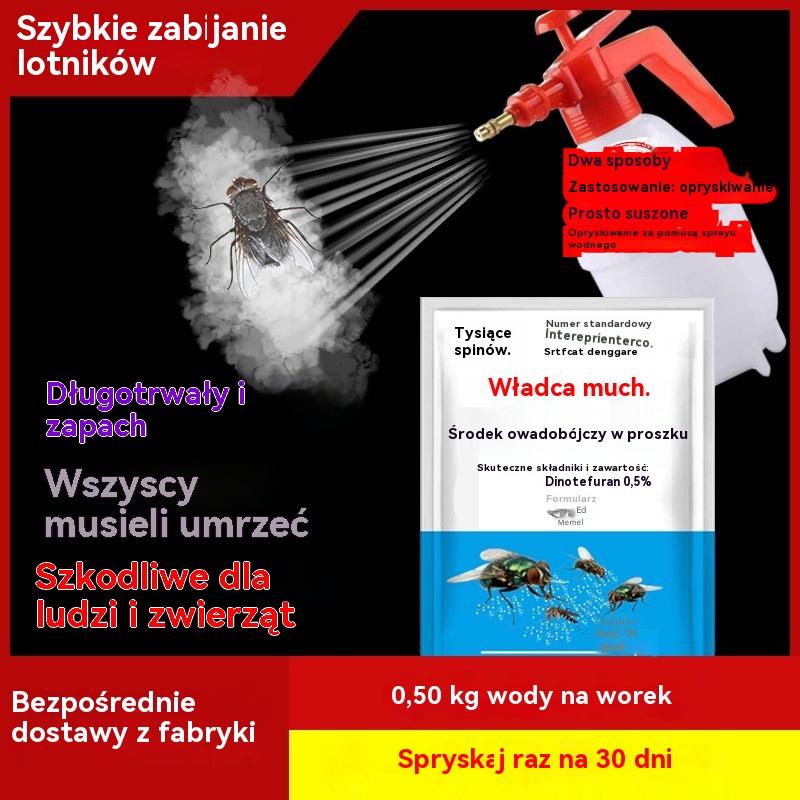 🦟Specjalnie zaprojektowany do zabijania komarów i much na farmach. Jedno opakowanie zabija pchły, szarańcze, karaluchy, muchy i komary!