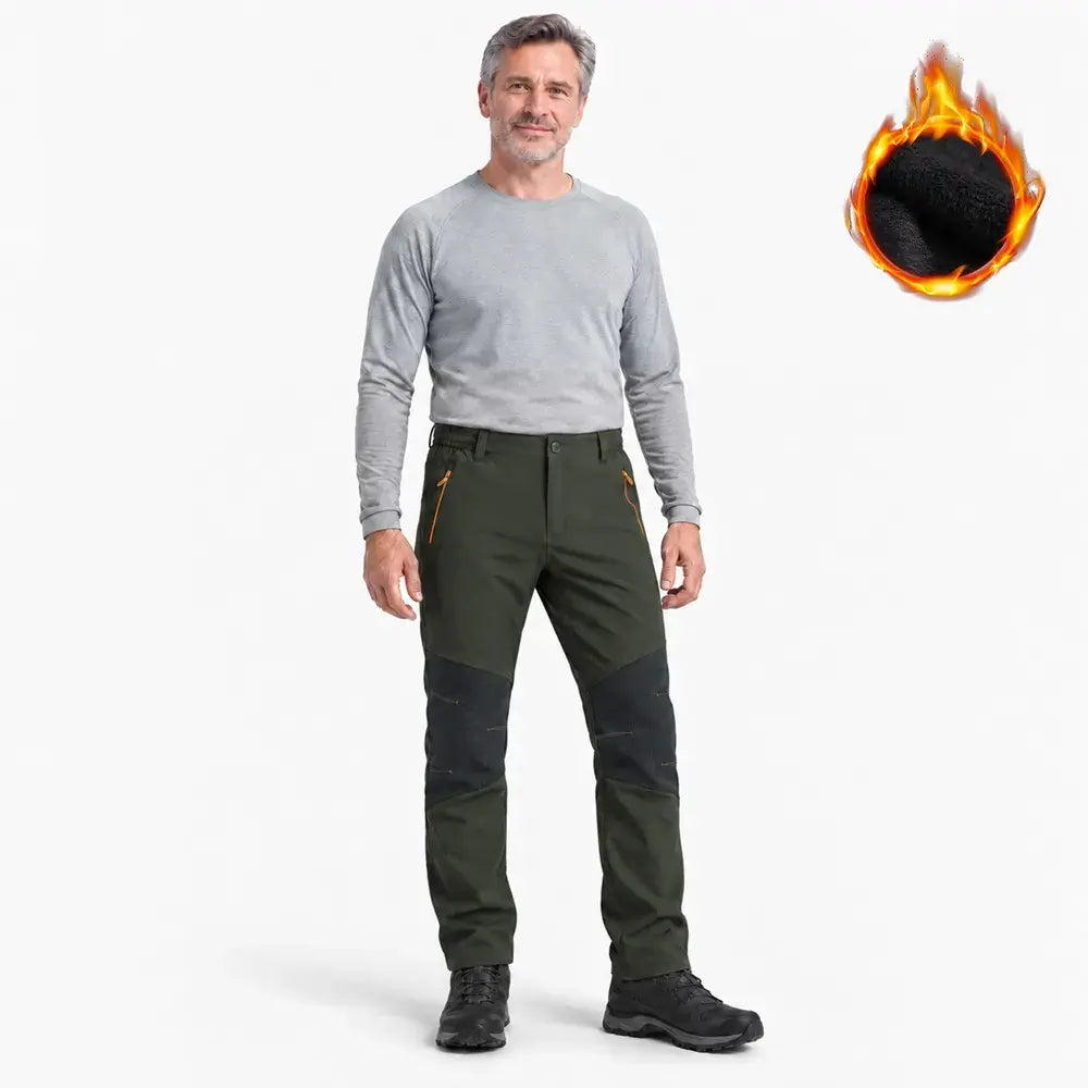 【M-4XL】Damskie i męskie spodnie softshell na jesień i zimę – sportowe, dwukolorowe, ocieplane polarem, idealne na rower