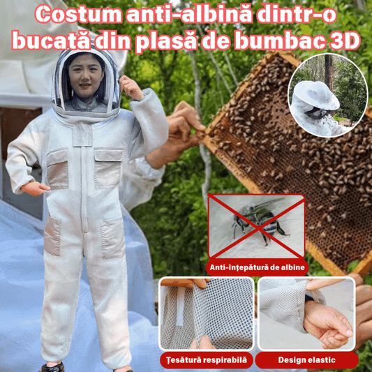 🐝【50% popusta】💥Puno zaštitno pčelarsko odijelo koje diše – siguran rad s pčelama bez straha od uboda, zaštitno jednodijelno odijelo protiv pčela od 3D pamučne mreže