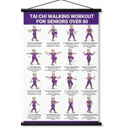 Αφίσα άσκησης Tai Chi για ηλικιωμένους