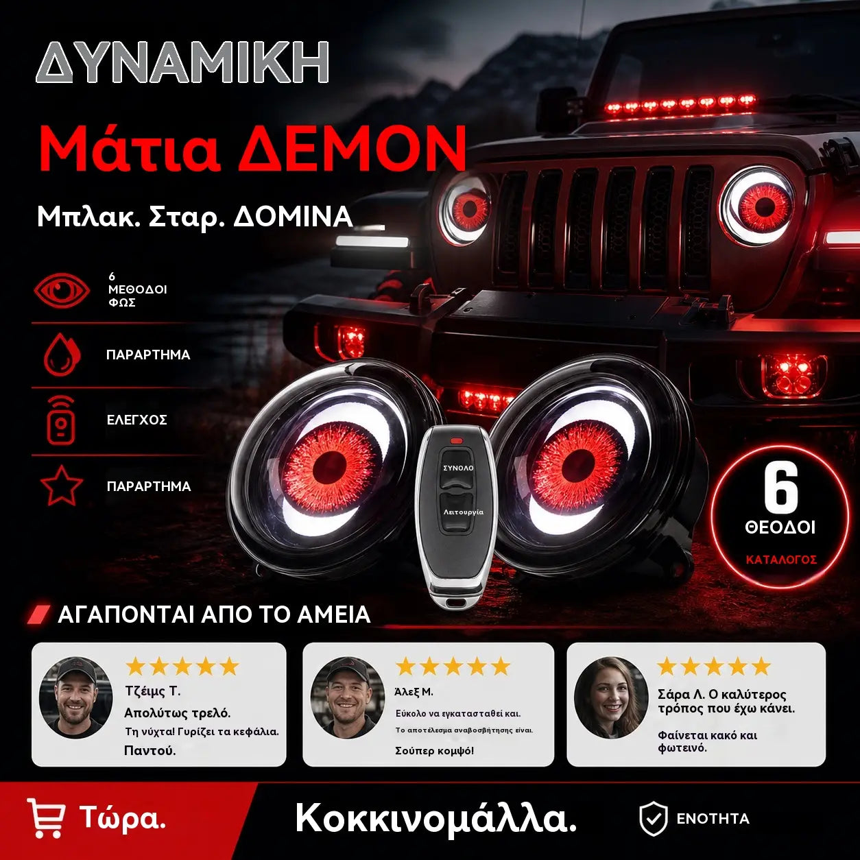 💡👁️Προβολείς LED Demon Eye – Μια οπτική πανδαισία