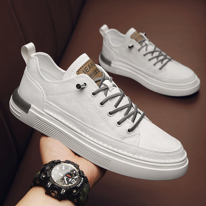 【39-44】 Zapatos casuales de cuero antideslizantes, ligeros, resistentes al desgaste y para hombre