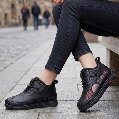 ✨【35-41】Skórzane, antypoślizgowe buty jesienno-zimowe z miękką podeszwą bawełnianą