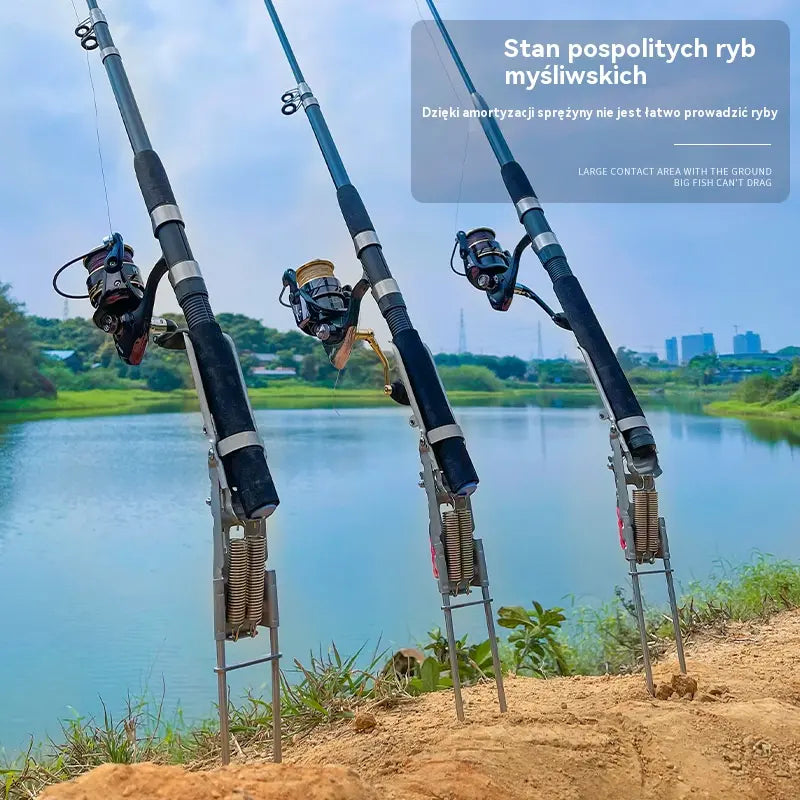 🎣Automatyczny uchwyt do chowania wędki, automatyczny uchwyt sprężynowy do chowania wędki👋