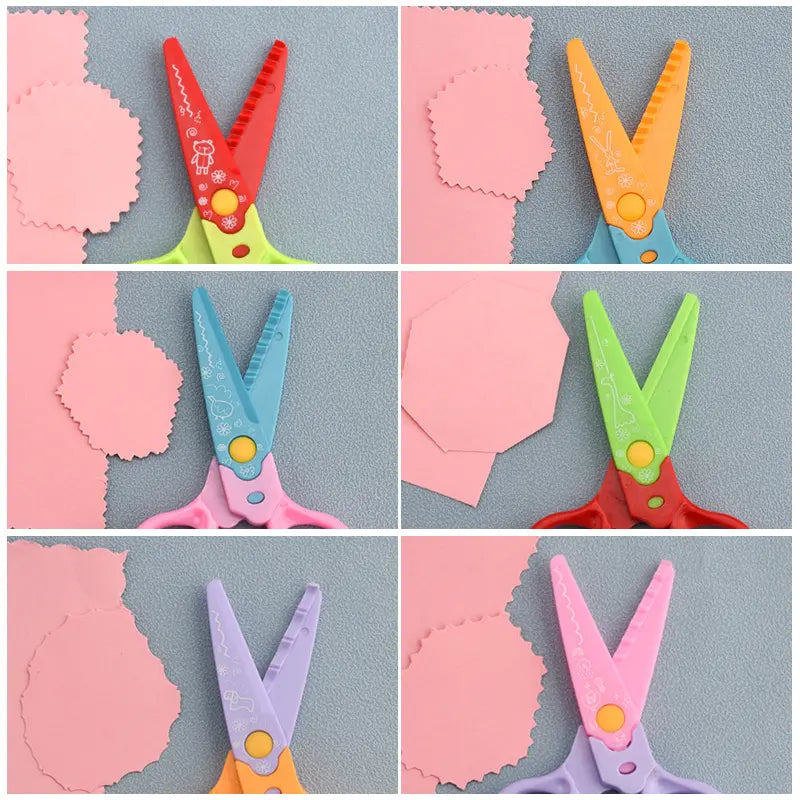🥰【6 komada - 6 različitih oblika】Samo 22 eura✂️🌈Sigurnosne škare za djecu (za DIY konstrukcije)