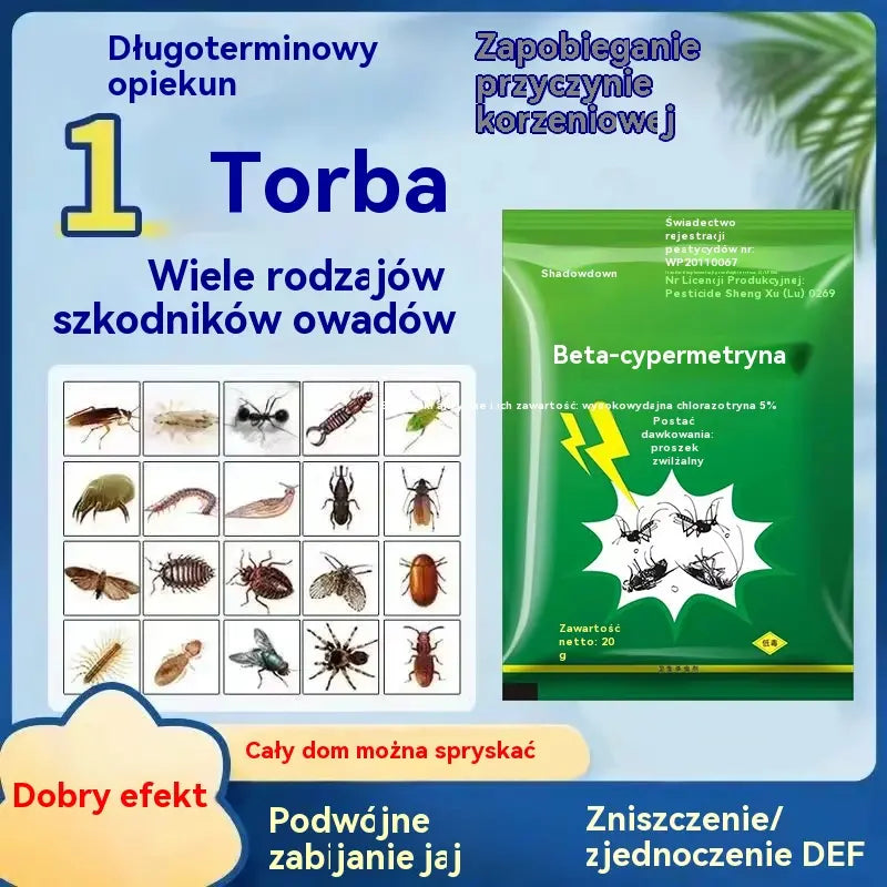 🦟【20 saszetek】❤️Specjalnie zaprojektowane do zabijania komarów i much na farmach, jedno opakowanie zabija pchły/szarańcze/karaluchy/muchy/komary!