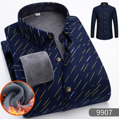 🔥【50% zniżki】1 sztuka 119zł 👔【L-5XL】Ciepła koszula biznesowa z długim rękawem