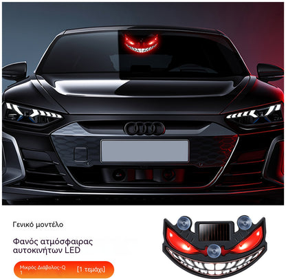 🚗🚗Διακοσμητικά φώτα αυτοκινήτου LED Devil, Ηλιακός φωτισμός διάθεσης