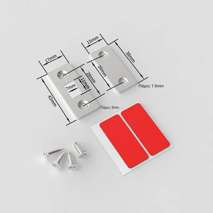 🚪🧲 10 ζεύγη - Εξαιρετικά λεπτό μαγνητικό σετ ασφάλισης πόρτας - Εγκατάσταση χωρίς τρύπημα, ισχυρή λαβή και σχεδιασμός από ανοξείδωτο ατσάλι 🏠