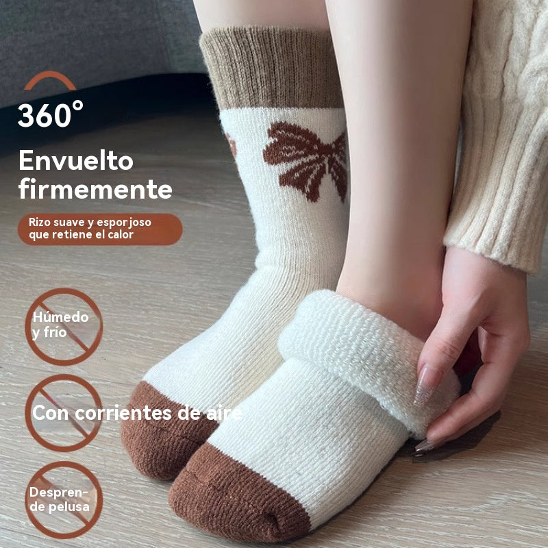 🏆【4 gratis】Čarape zimske ženske, tople i podstavljene flisom