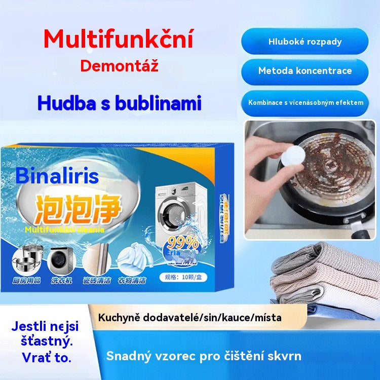🎁【Kupte 2 a získejte 1 zdarma】✅Multifunkční šumivé čisticí tablety-Odstranění Skvrn bez Námahy – Účinné Čistící Tablety pro Každý Domov!