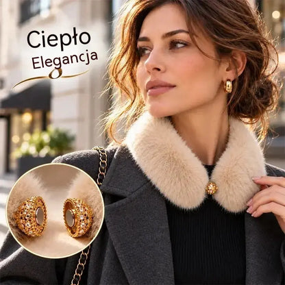 🧣 Ocieplacz na szyję ze sztucznego futra (w stylu owczej wełny) z magnetycznym zapięciem ⚡ · Ciepło i elegancja na jesień/zimę · Szybkie zakładanie · Dostępny w 6 kolorach 🌟!