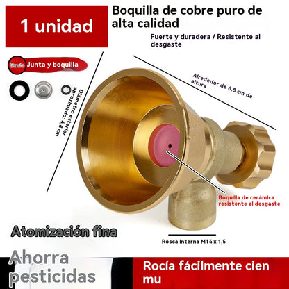 💦【Compra 1 y obtén 1 gratis】Boquilla de Riego Ajustable de Latón para Pulverizador Agrícola 🌾