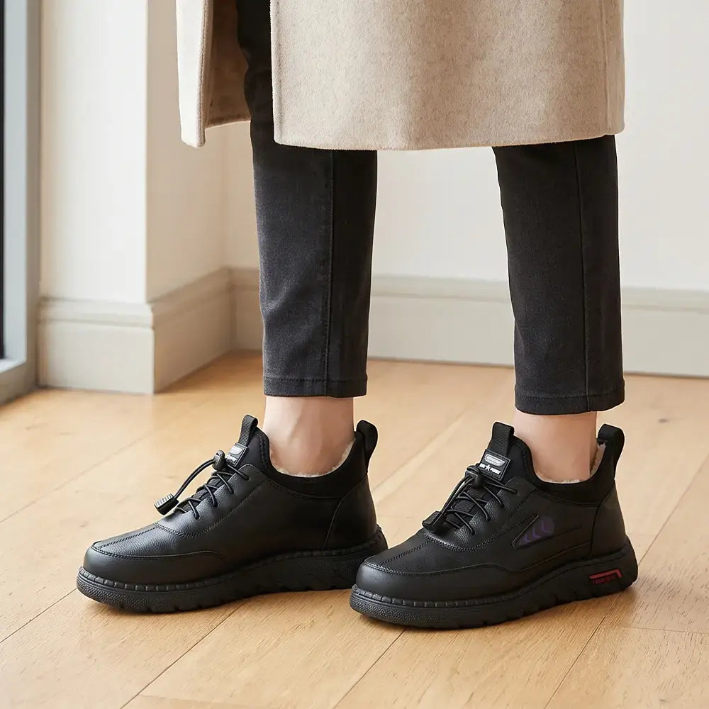 【35-41】Nowe damskie buty zimowe dla mam i seniorek – ocieplane, grube, z wełny owczej, ciepłe, wodoodporne, krótkie botki