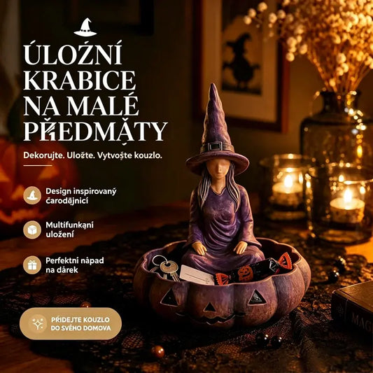 🧙🪄Dekorativní ozdoba na úložný box na čarodějnice, vnitřní i venkovní