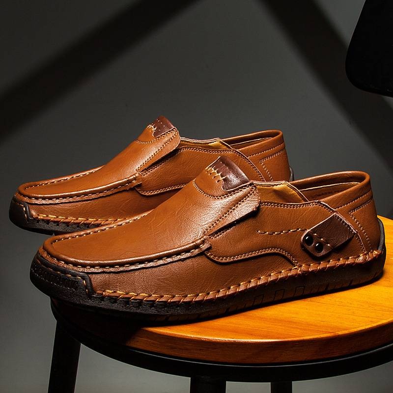 【38-48】Mocasines de cuero hechos a mano de tallas grandes