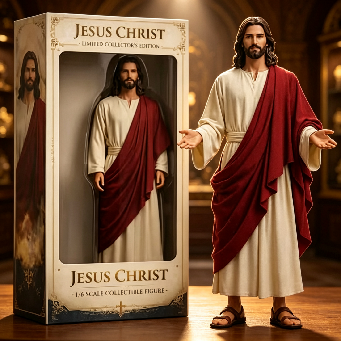 Kolekcjonerskie figurki w limitowanej edycji w skali 1/6 – Jezus Chrystus i Matka Boska, wysokiej jakości rzeźby z żywicy, dar wiary.