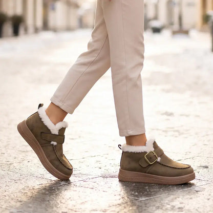 【36-41】Damskie buty zimowe typu Birkenstock – ocieplane, z futerkiem, grube, ciepłe, dla mam