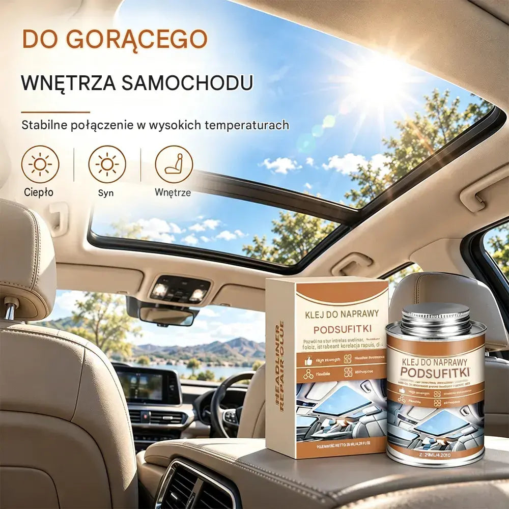 🚗Klej naprawczy do rozdarć tapicerki podsufitki samochodowej (materiałowej i skórzanej)