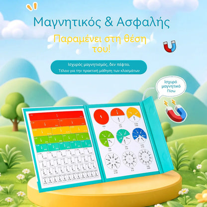 🧮 Κερδίστε 60%! 🎯 Μαγνητικό Βιβλίο Κλασμάτων – Ένα βιωματικό, οπτικό και επαναχρησιμοποιούμενο εργαλείο μαθηματικών ✨