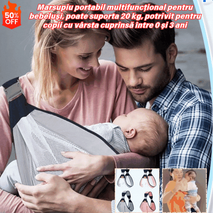 👨‍🍼【Compre 1 y obtenga 1 gratis】Portabebés portátil multifuncional, puede soportar 20 kg, adecuado para bebés de 0 a 3 años