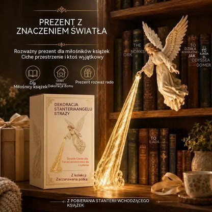 🎃🔥 Dekoracyjne światło LED 3D Angel | Fantazyjna podświetlana półka na książki