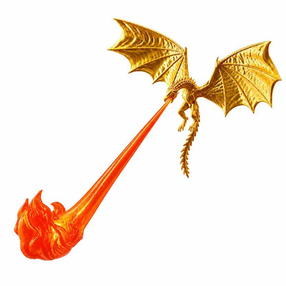 🐉🔥 Lampa LED 3D z ognistym smokiem | Fantazyjna świecąca dekoracja półki na książki