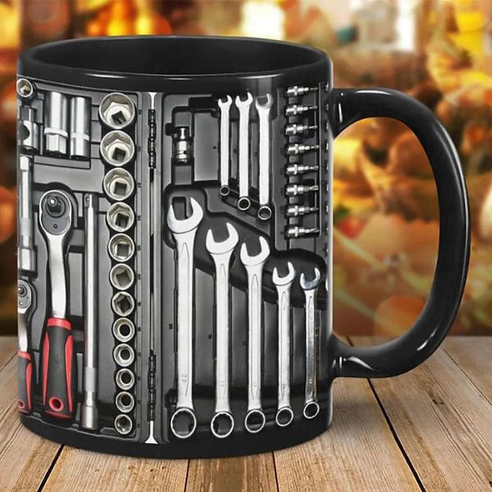 🛠️☕Unikalny zestaw narzędzi mechanicznych 3D – kubek na kawę