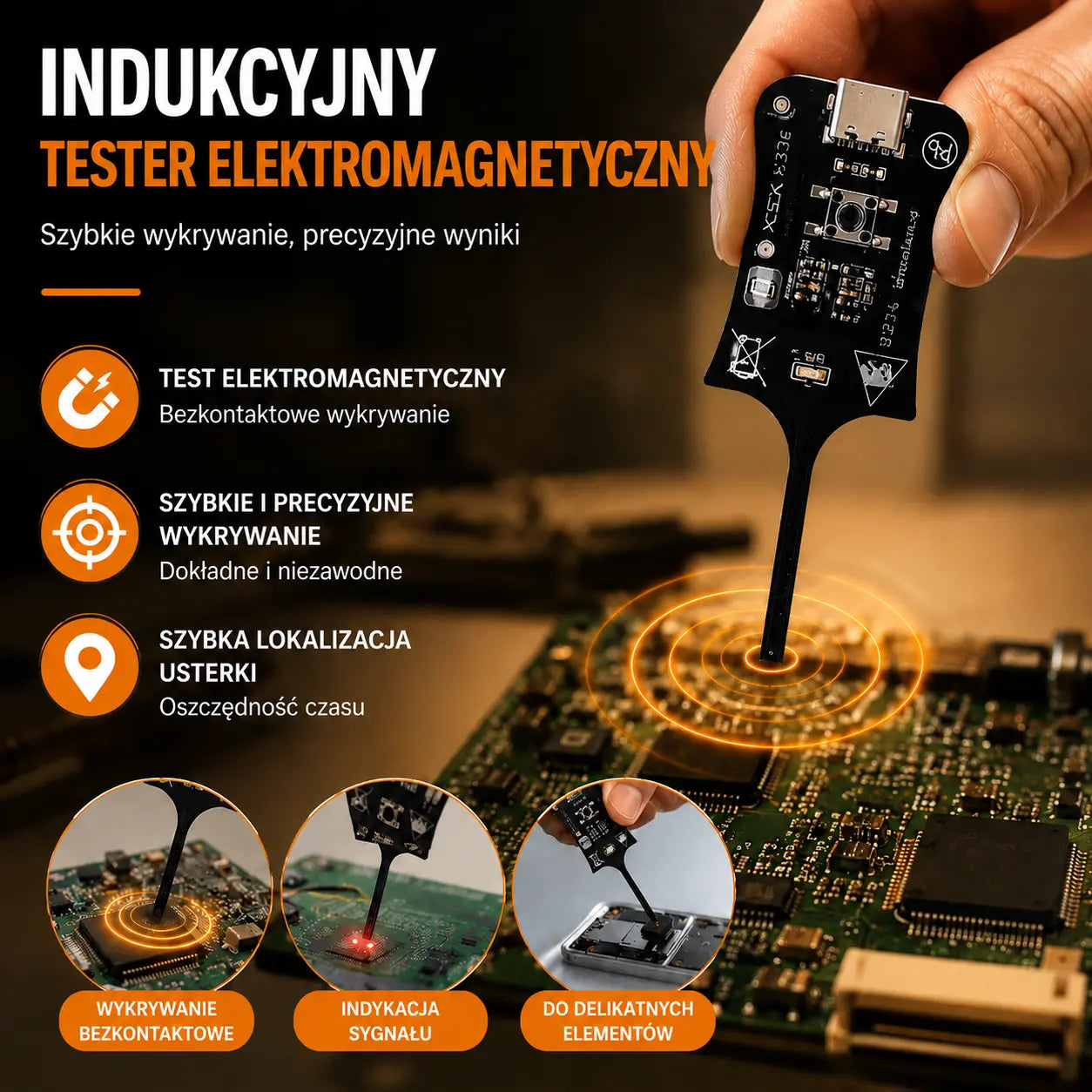 🔥【Kup 1 dostań 1 za darmo】🛠️ Tester indukcyjności OSS. 📱 Rozwiązywanie problemów z cewkami na płytach głównych telefonów komórkowych. ⚡ Przyrząd do pomiaru indukcji elektromagnetycznej.