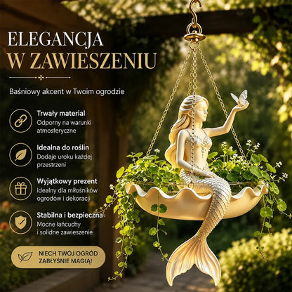 ✨ Zamień swój ogród w bajkę! Dekoracyjna wisząca doniczka z artystycznym, bajkowym wzorem! 🌸🧚‍♀️